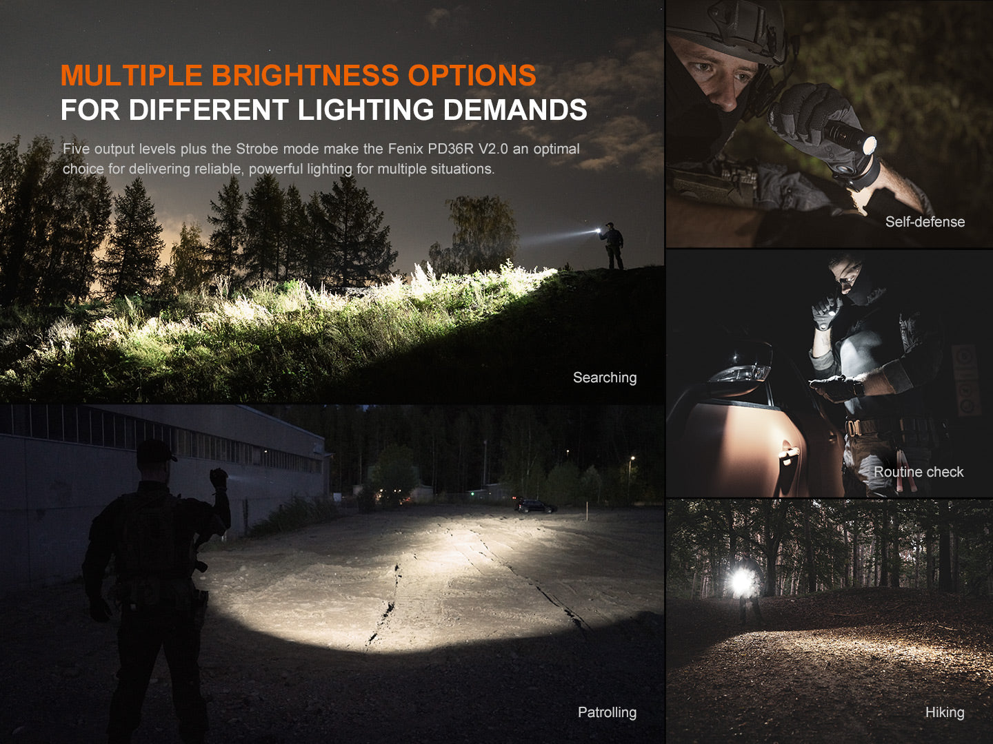 Flashlight Tactical Compact PD36R-V2 1700 Lumen