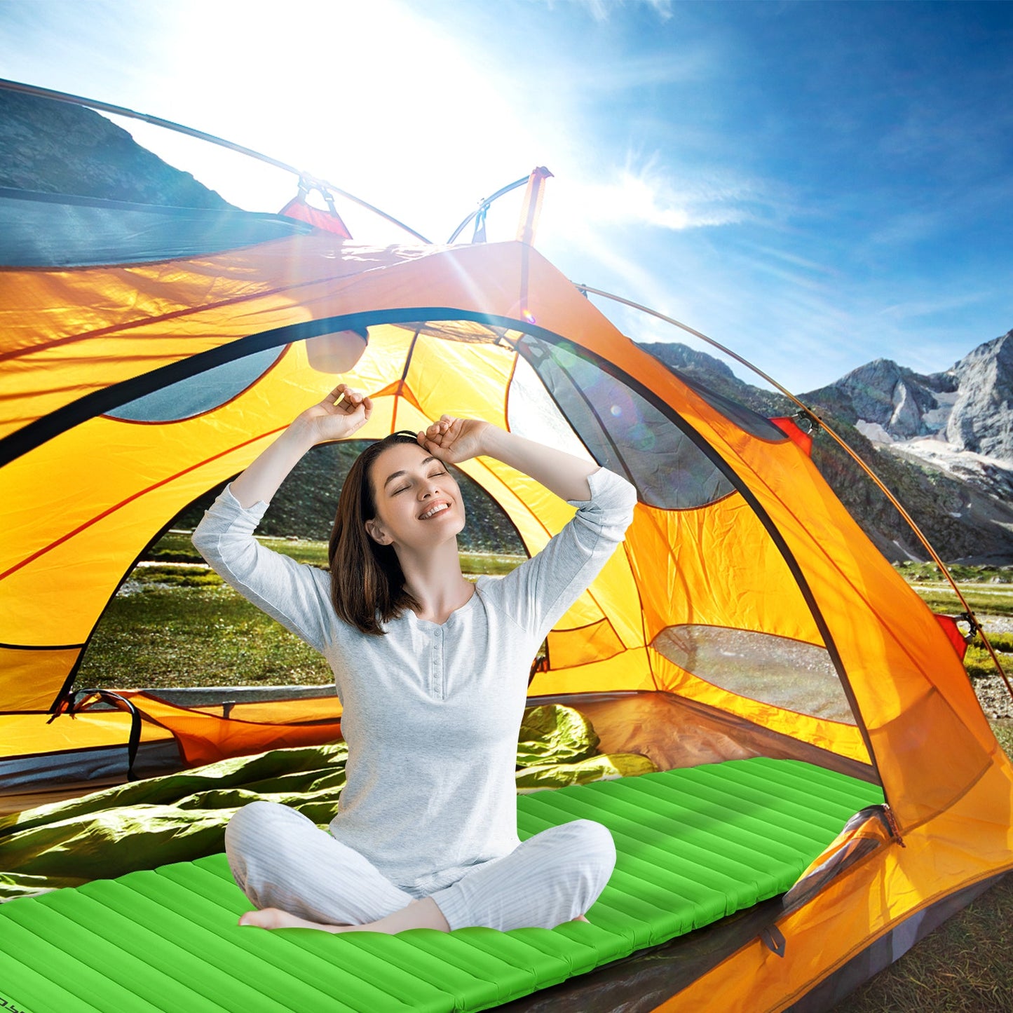 Pad Sleeping Inflatable Waterproof 3"