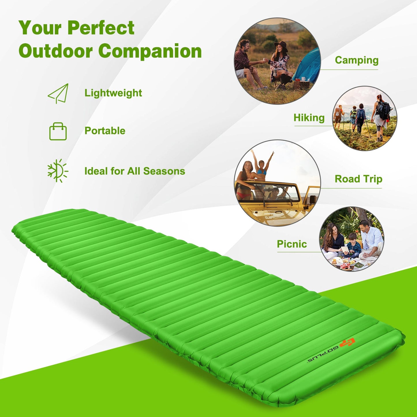 Pad Sleeping Inflatable Waterproof 3"