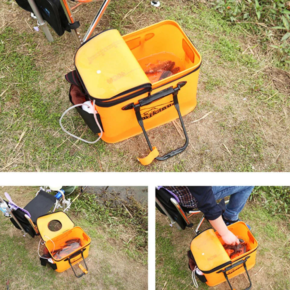 Bag Bait/Fish/Tackle Collapsible w/Pan Basin