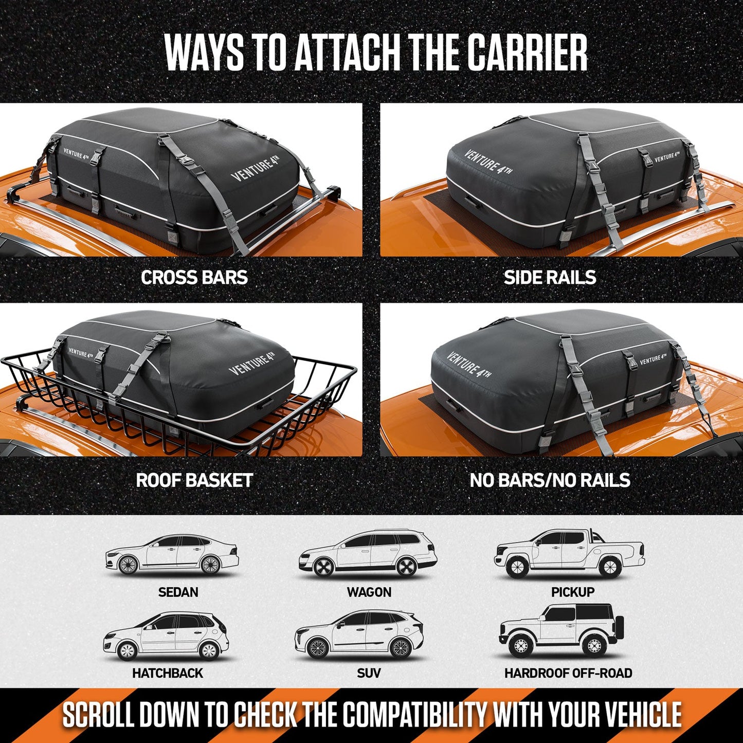 Carrier Cargo Rooftop SBS Zippers w/Flap 21cuft