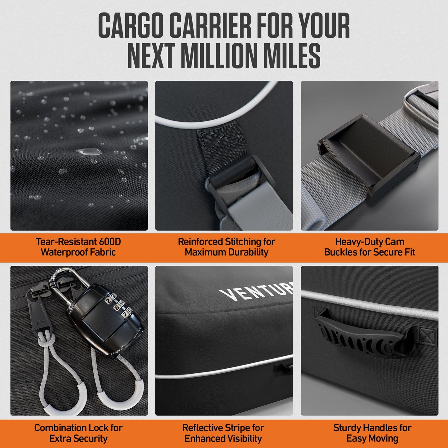 Carrier Cargo Rooftop SBS Zippers w/Flap 21cuft