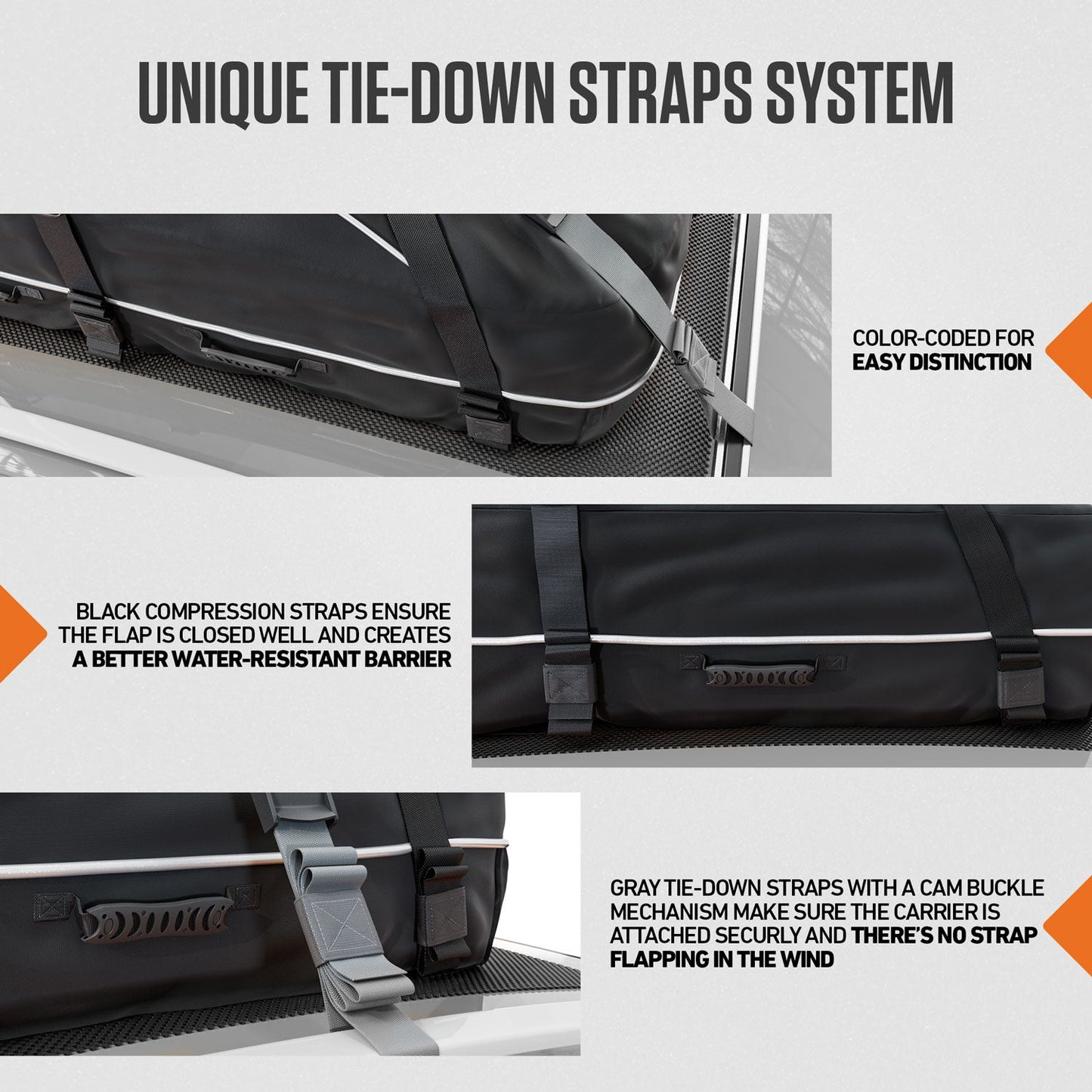 Carrier Cargo Rooftop SBS Zippers w/Flap 21cuft