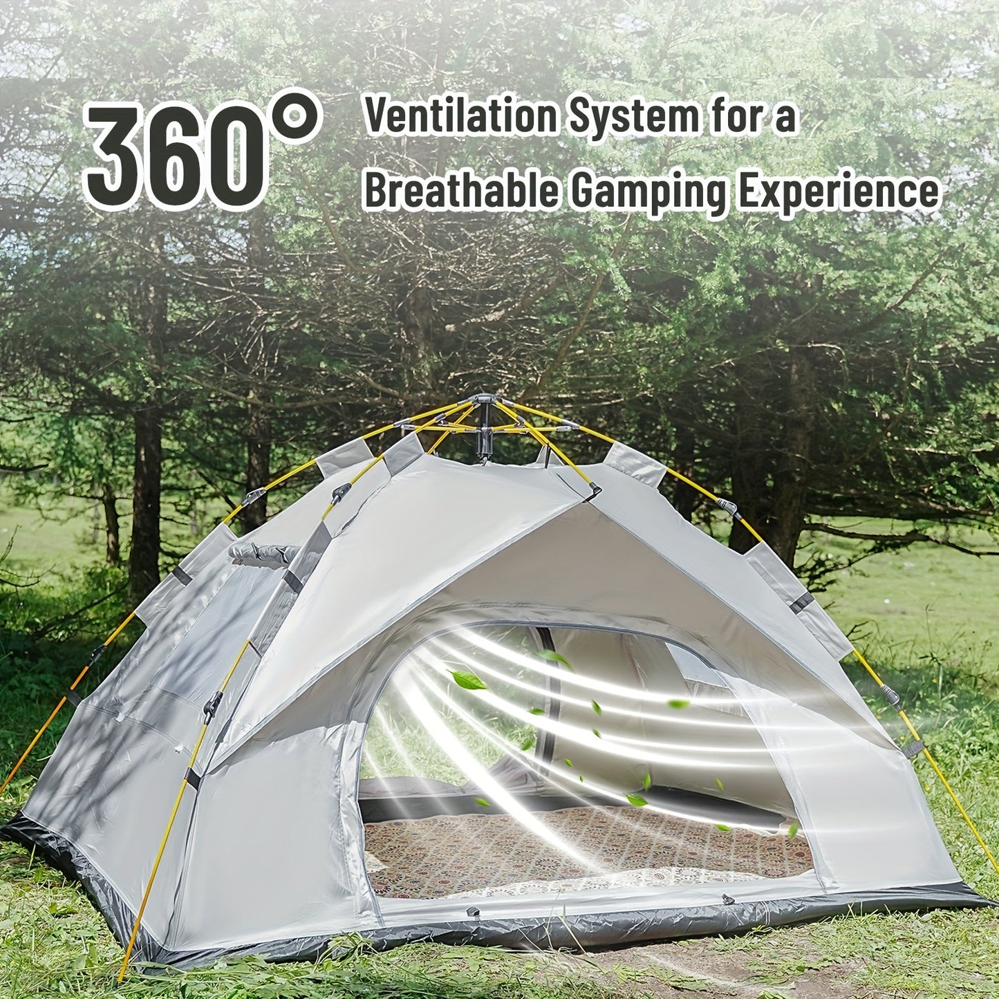 Tent Camping Quick Setup Pop Up 3-4 PAX