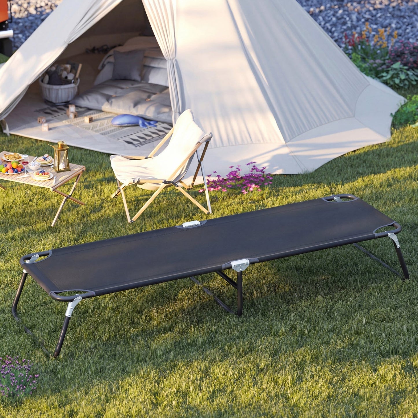 Cot Bed Folding Camping/Hiking GemGear