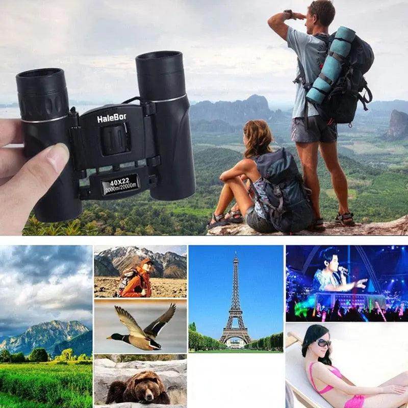 Binoculars Compact High-Magnification w/Dual Focus