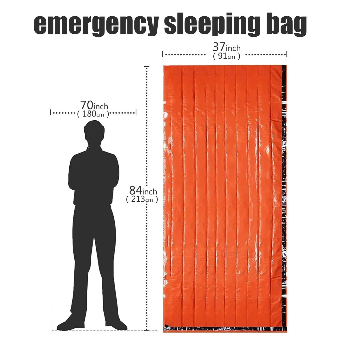 Bag Sleeping Bivy Survival Emergency Waterproof Mylar