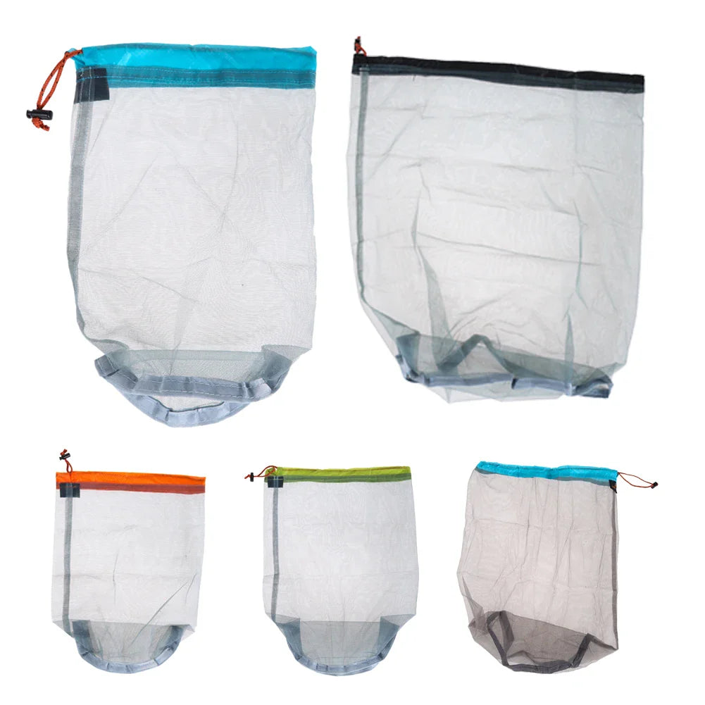 Bag Storage Mesh Drawstring Ultralight Sack