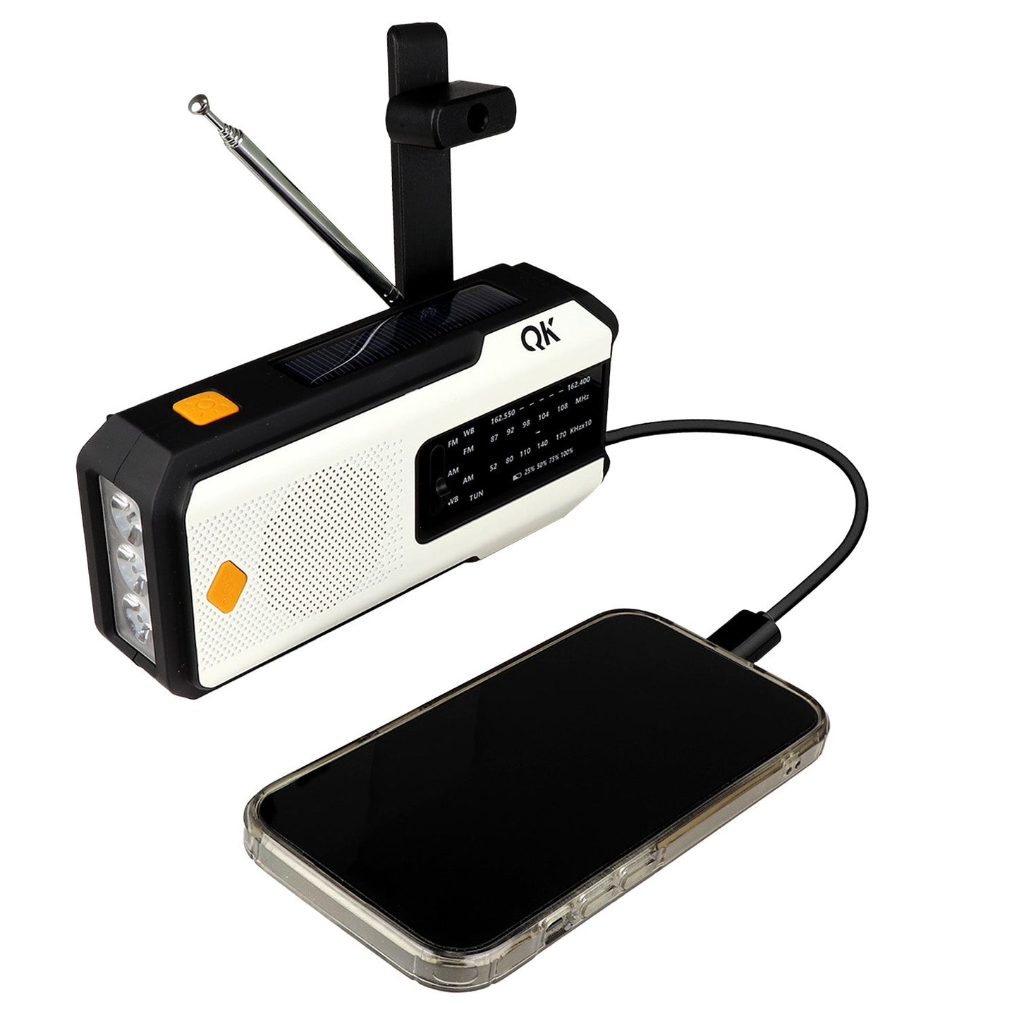 Radio Emergency QK FM/AM/NOAA/SOS/Strobe/Torch