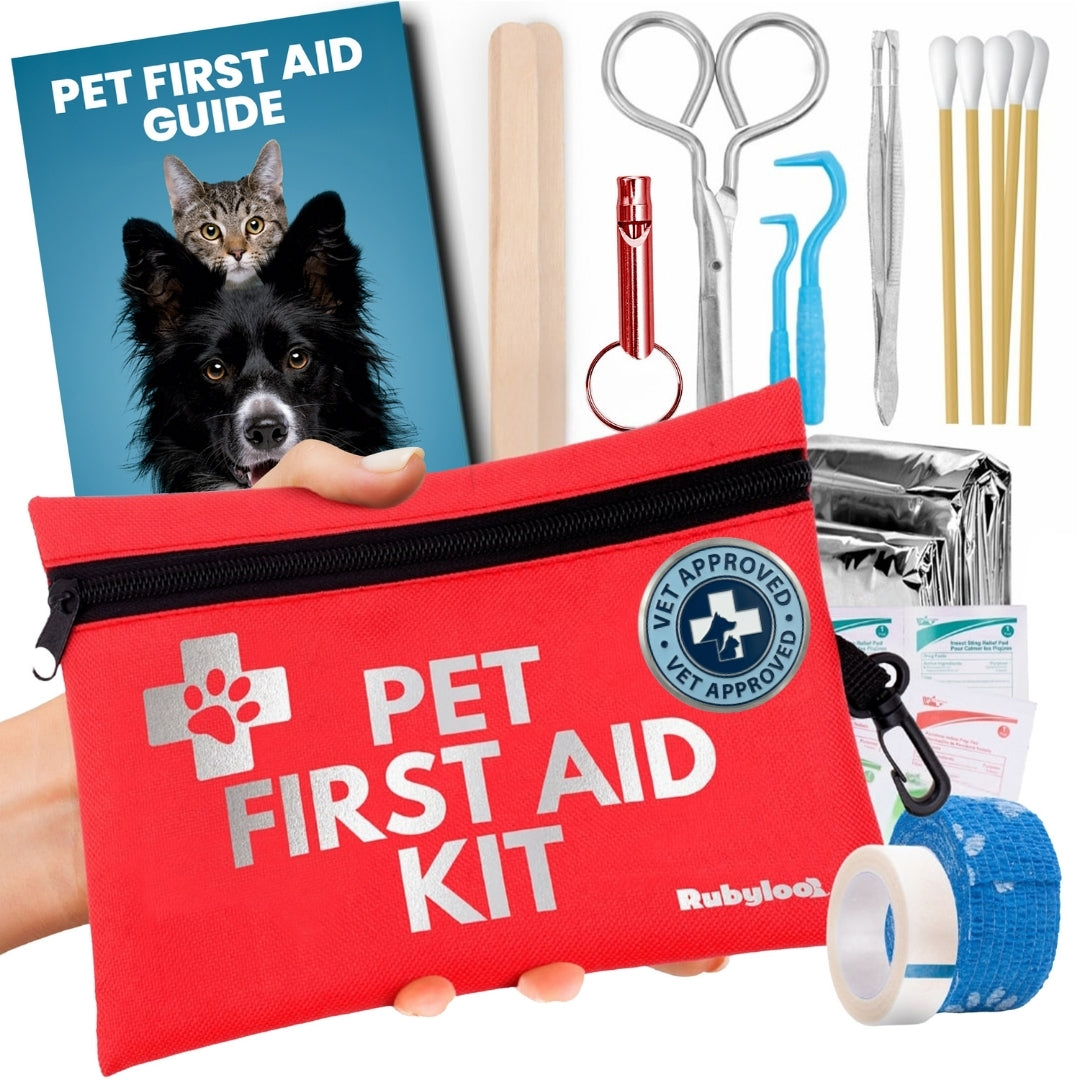 Kit First Aid Pet Dog & Cat w/Vet-Approved Essentials