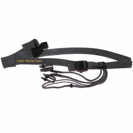 AlphaLife247 Lightweight Bear Canister Holder with adjustable straps and quick-release cam-lock buckle.