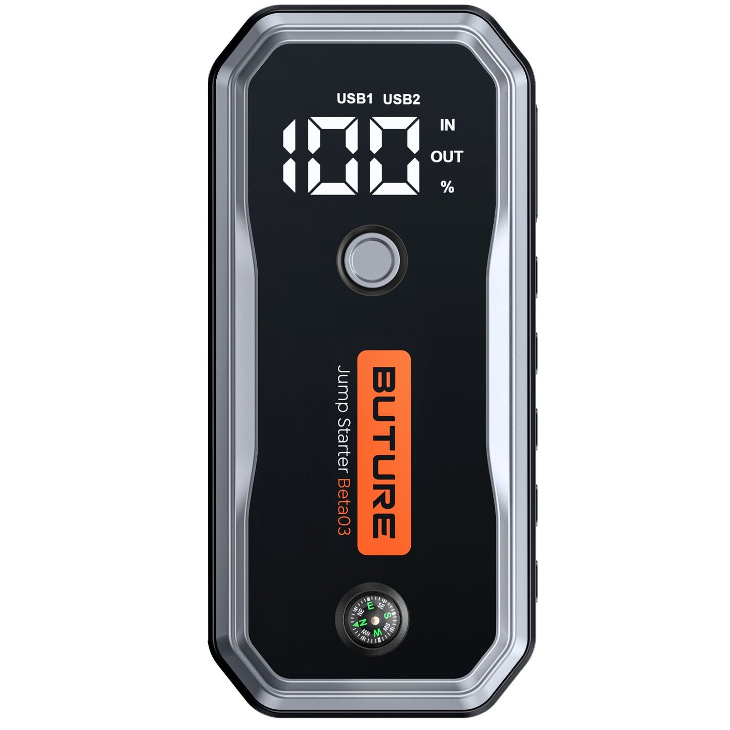 Battery Jump Start 5000A w/Compass/400 Lumen Light