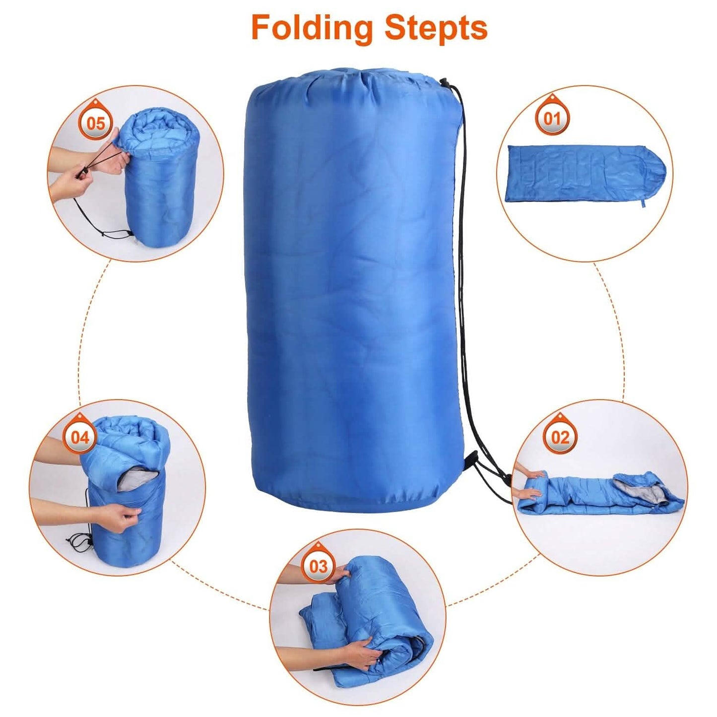 Bag Sleeping 3 Season Polyester Lining Soft Cotton Fill