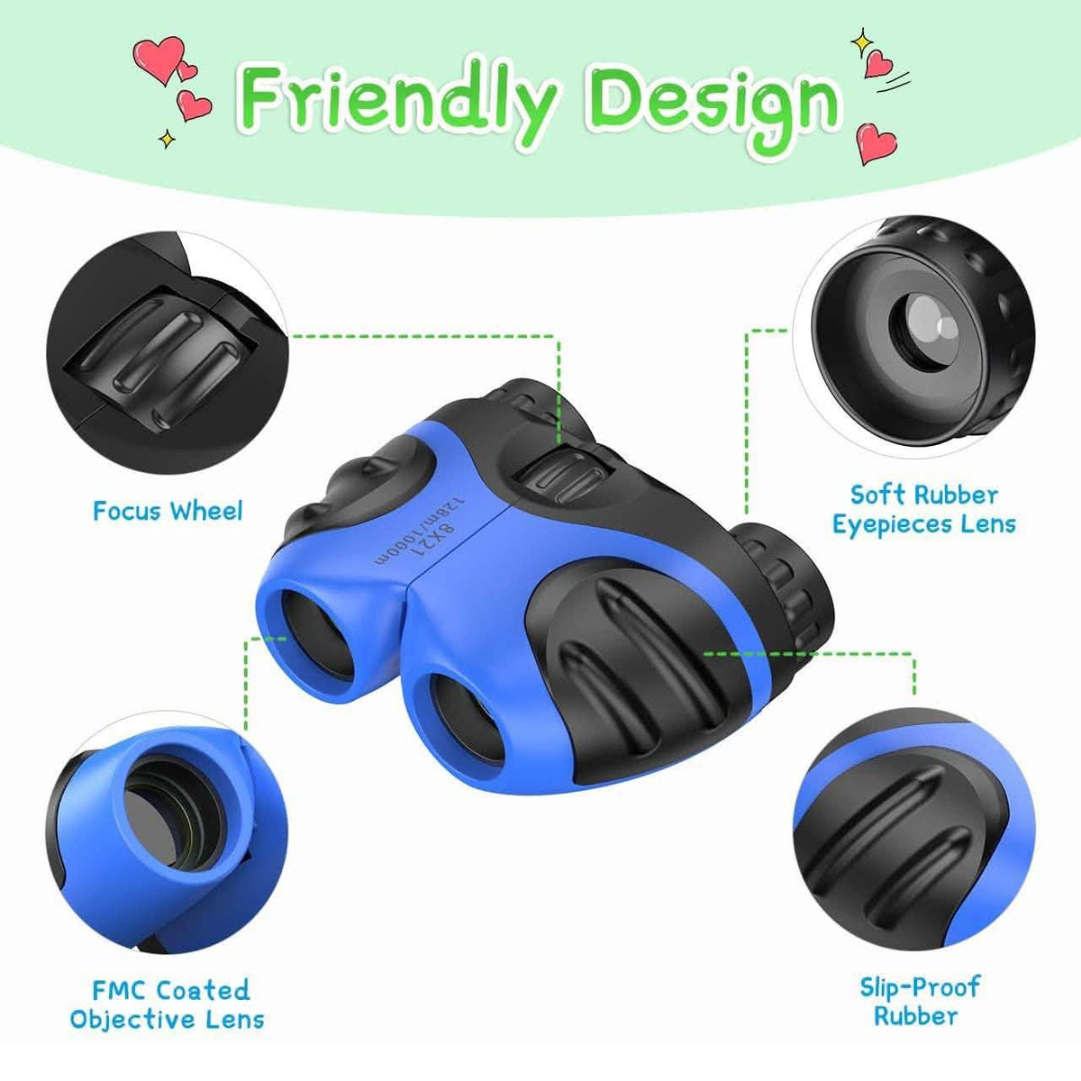 Binoculars Compact Shockproof High Resolution