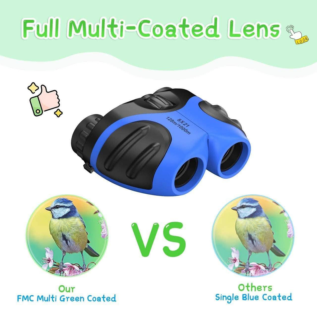 Binoculars Compact Shockproof High Resolution