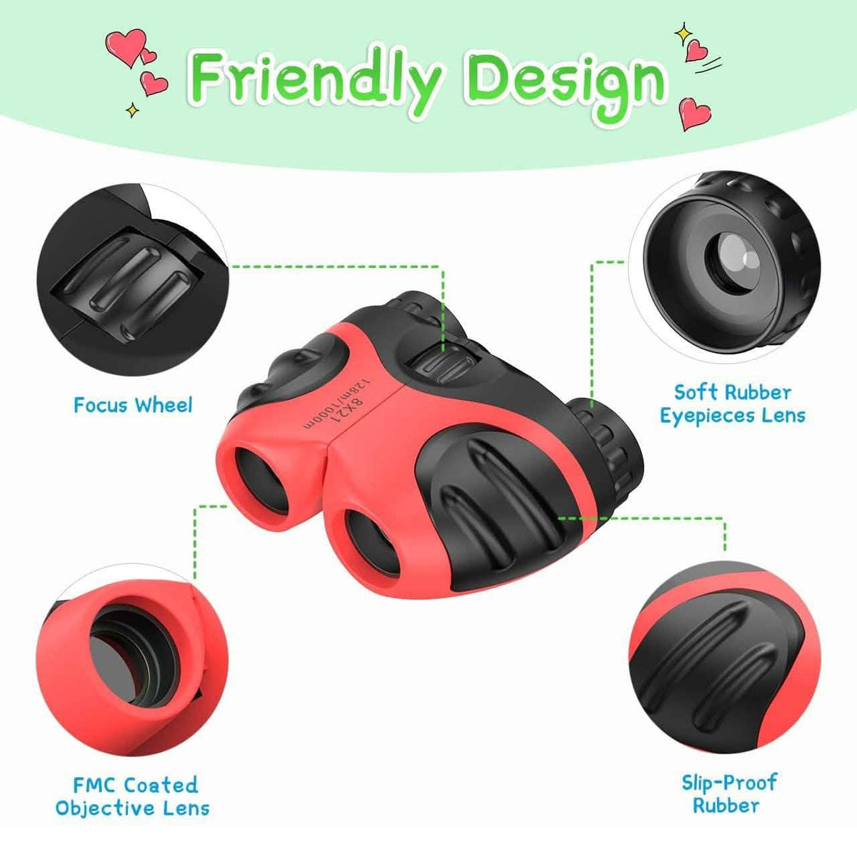 Binoculars Compact Shockproof High Resolution