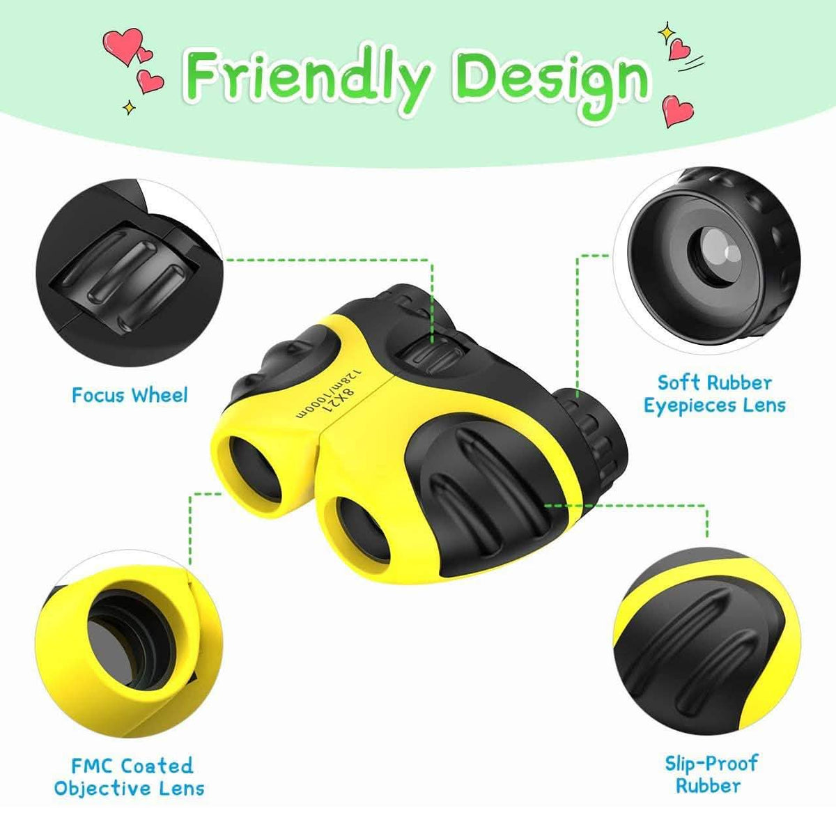 Binoculars Compact Shockproof High Resolution