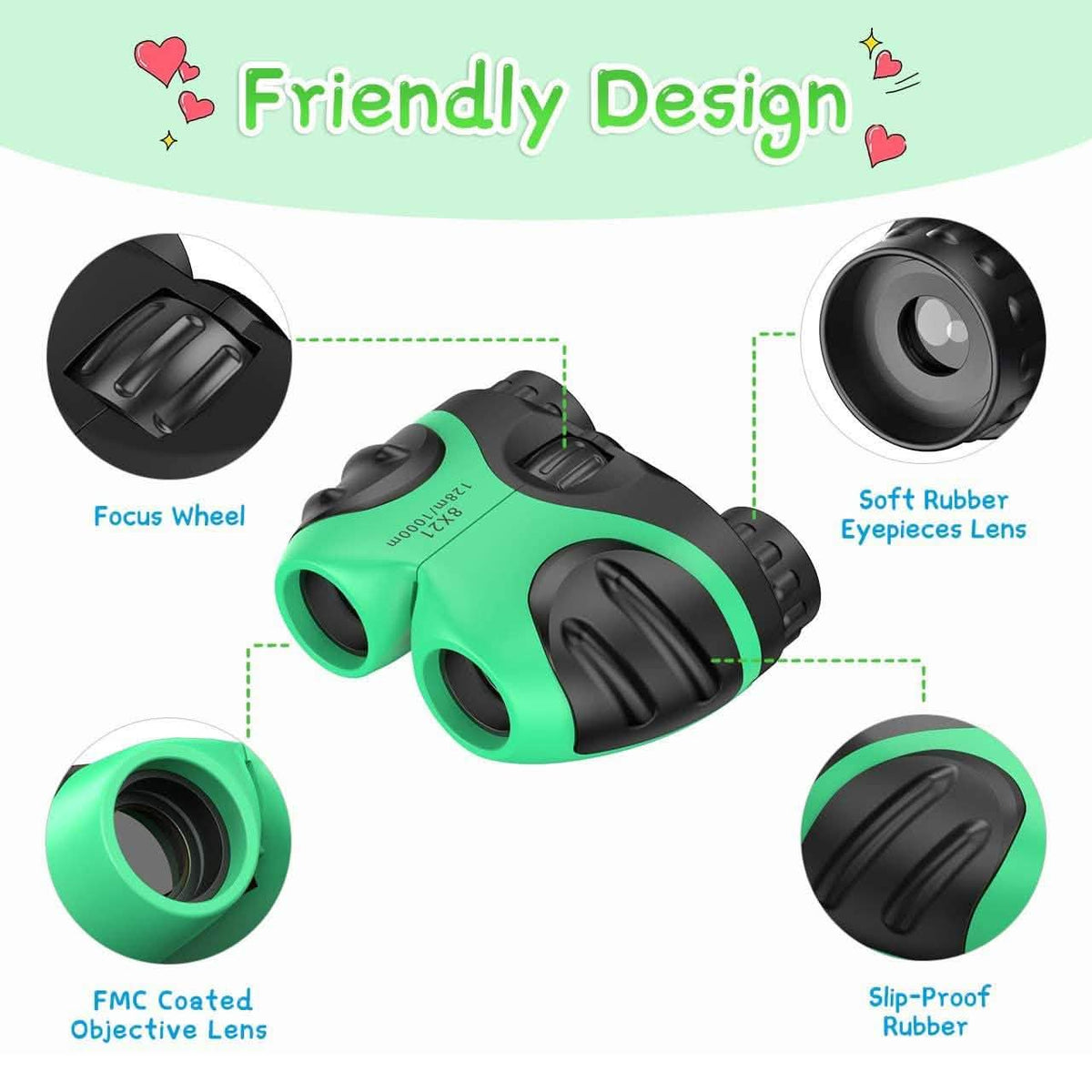 Binoculars Compact Shockproof High Resolution