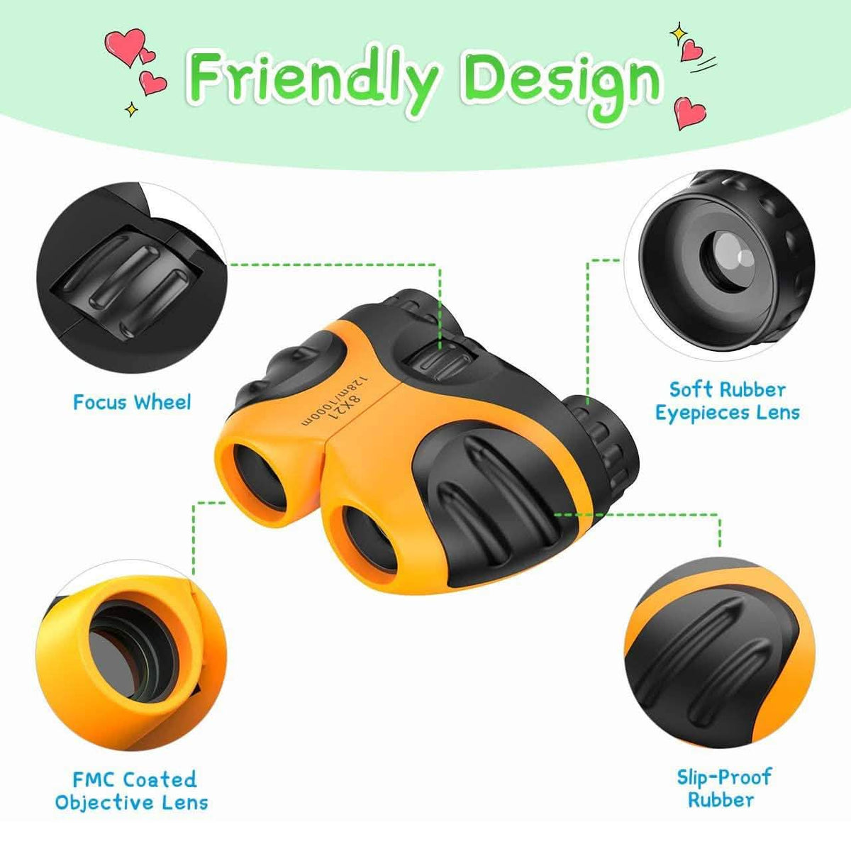 Binoculars Compact Shockproof High Resolution