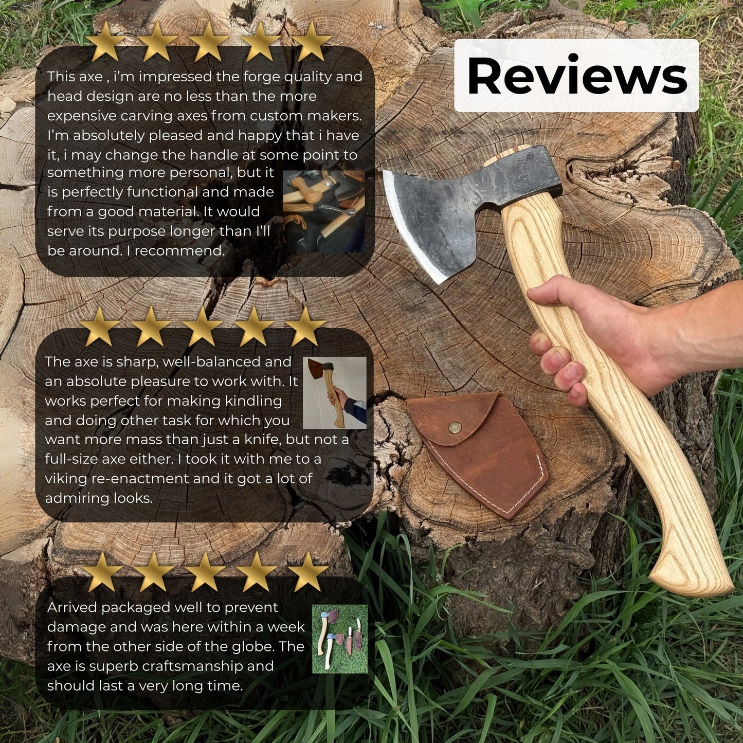 Axe Carving Hand-Forged Multifunctional