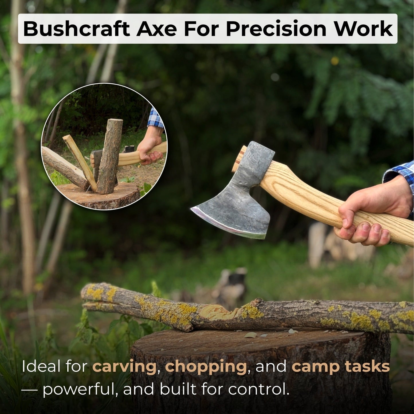 Axe Carving Hand-Forged Multifunctional