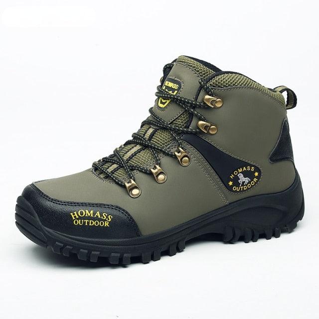 Boots Snow Hiking Waterproof NonSlip Leather Men