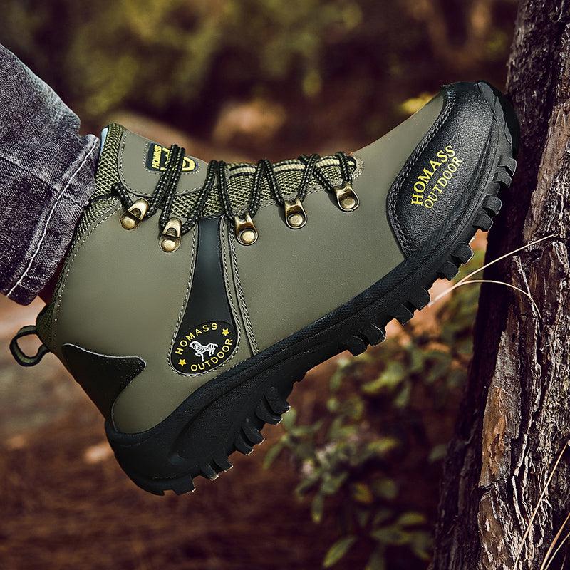 Boots Snow Hiking Waterproof NonSlip Leather Men