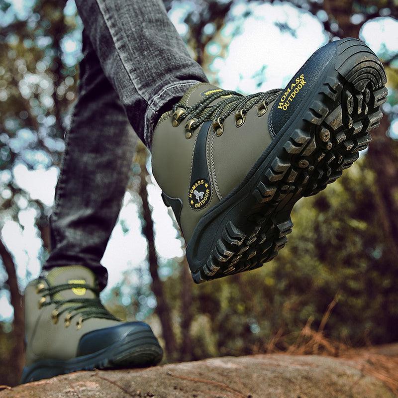 Boots Snow Hiking Waterproof NonSlip Leather Men