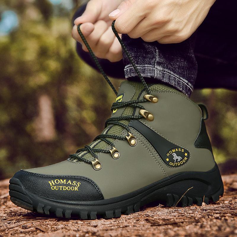 Boots Snow Hiking Waterproof NonSlip Leather Men