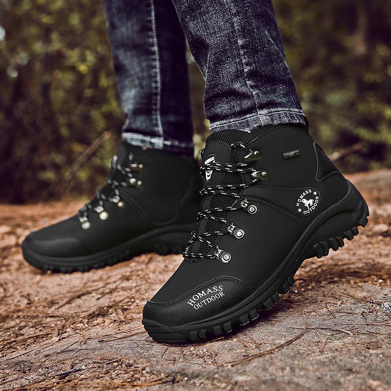 Boots Snow Hiking Waterproof NonSlip Leather Men