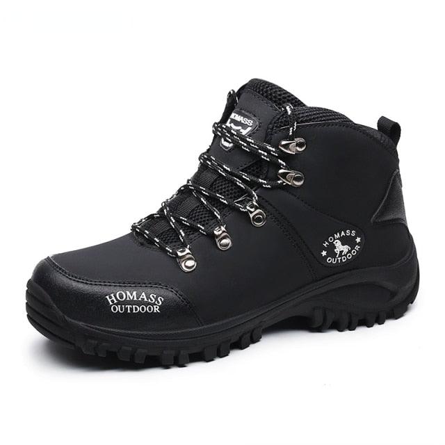 Boots Snow Hiking Waterproof NonSlip Leather Men
