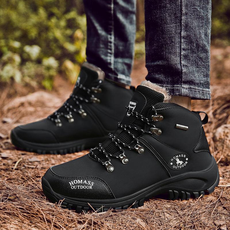 Boots Snow Hiking Waterproof NonSlip Leather Men