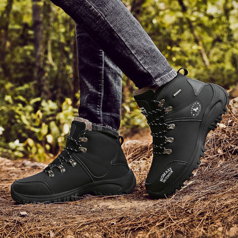 Boots Snow Hiking Waterproof NonSlip Leather Men