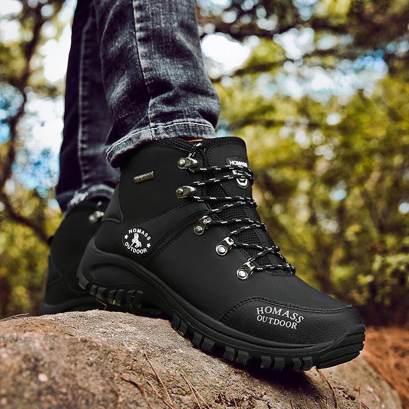 Boots Snow Hiking Waterproof NonSlip Leather Men