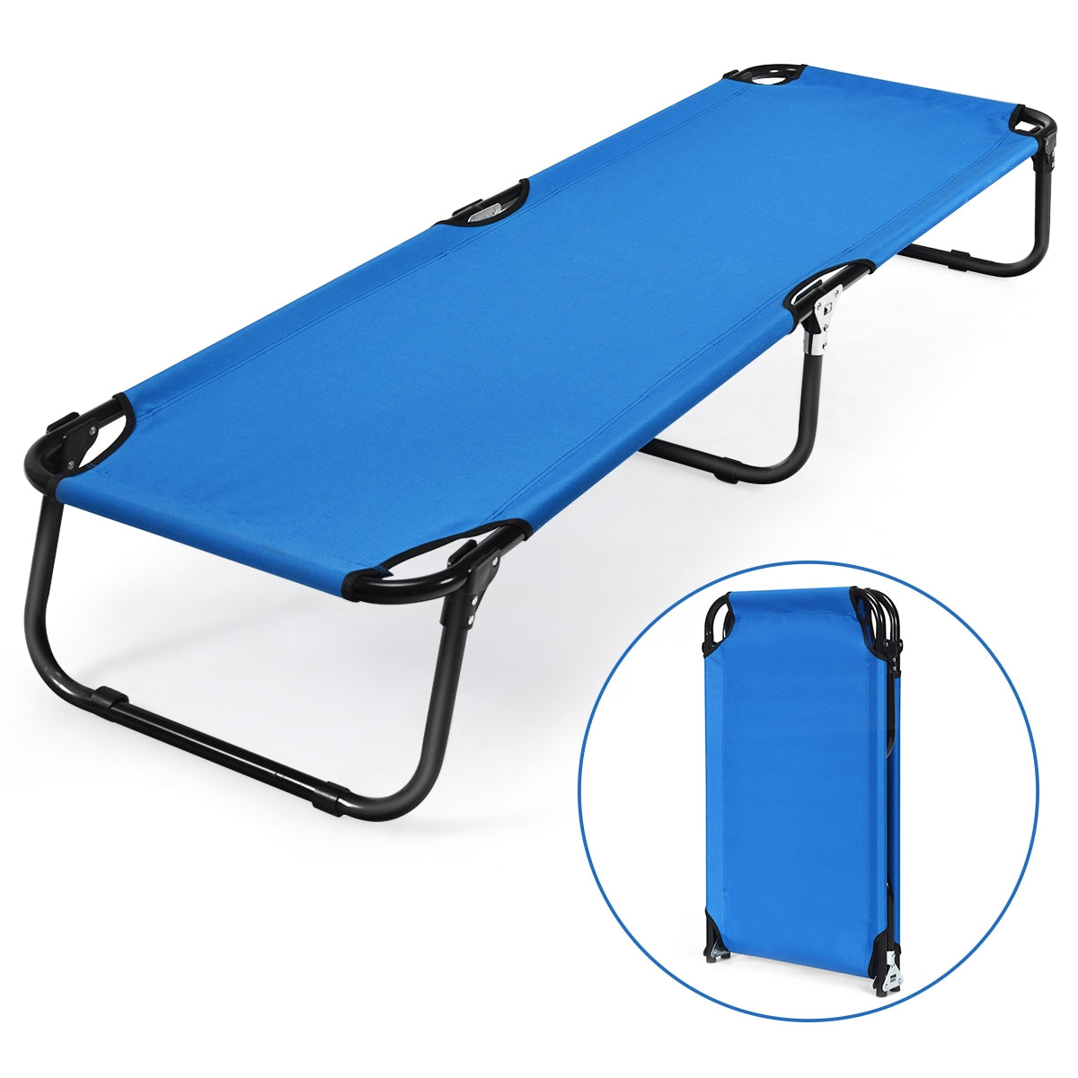 Cot Bed Folding Camping/Hiking DirectDeals