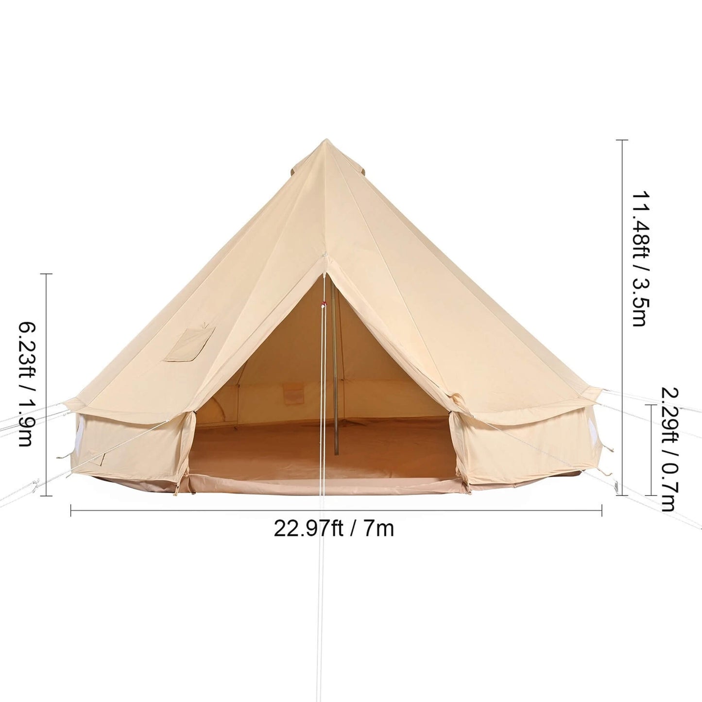 Tent Bell Yurt w/Stove Jack 4 Season Cotton Canvas