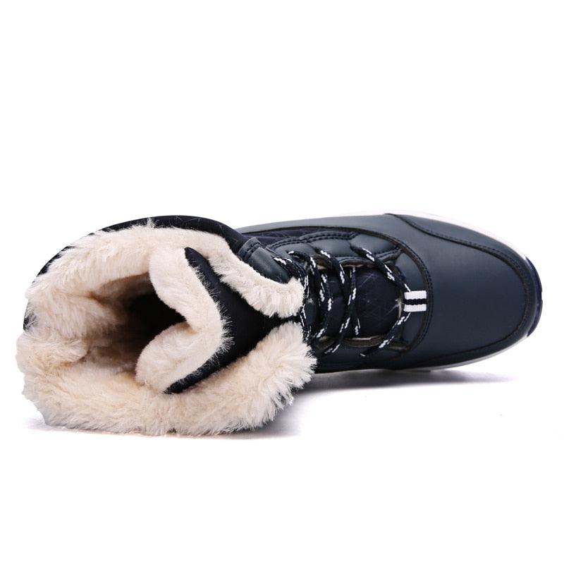 Boots Snow Hiking Waterproof NonSlip Leather Women