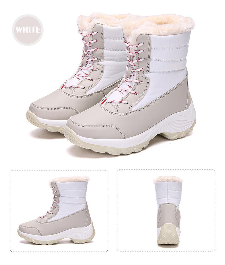 Boots Snow Hiking Waterproof NonSlip Leather Women