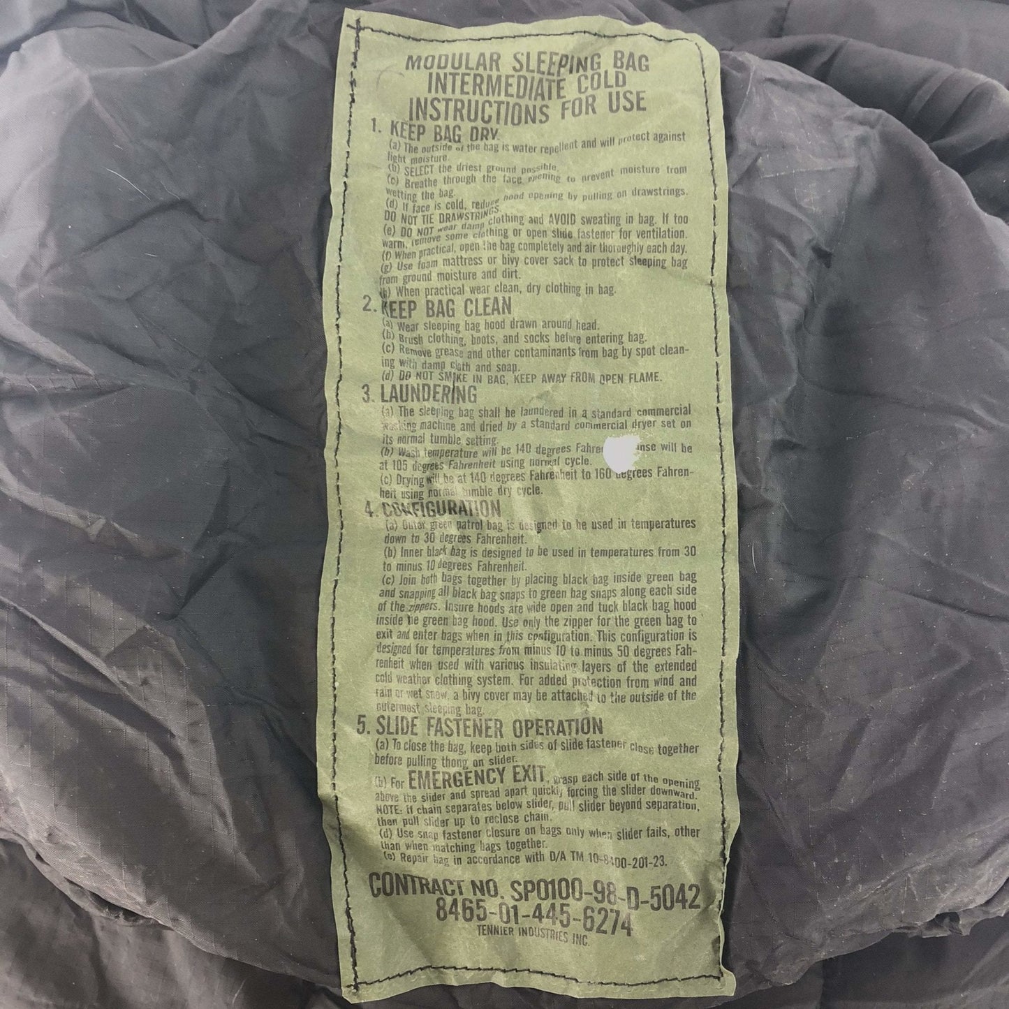 System Sleep Modular Intermediate Bag USGI