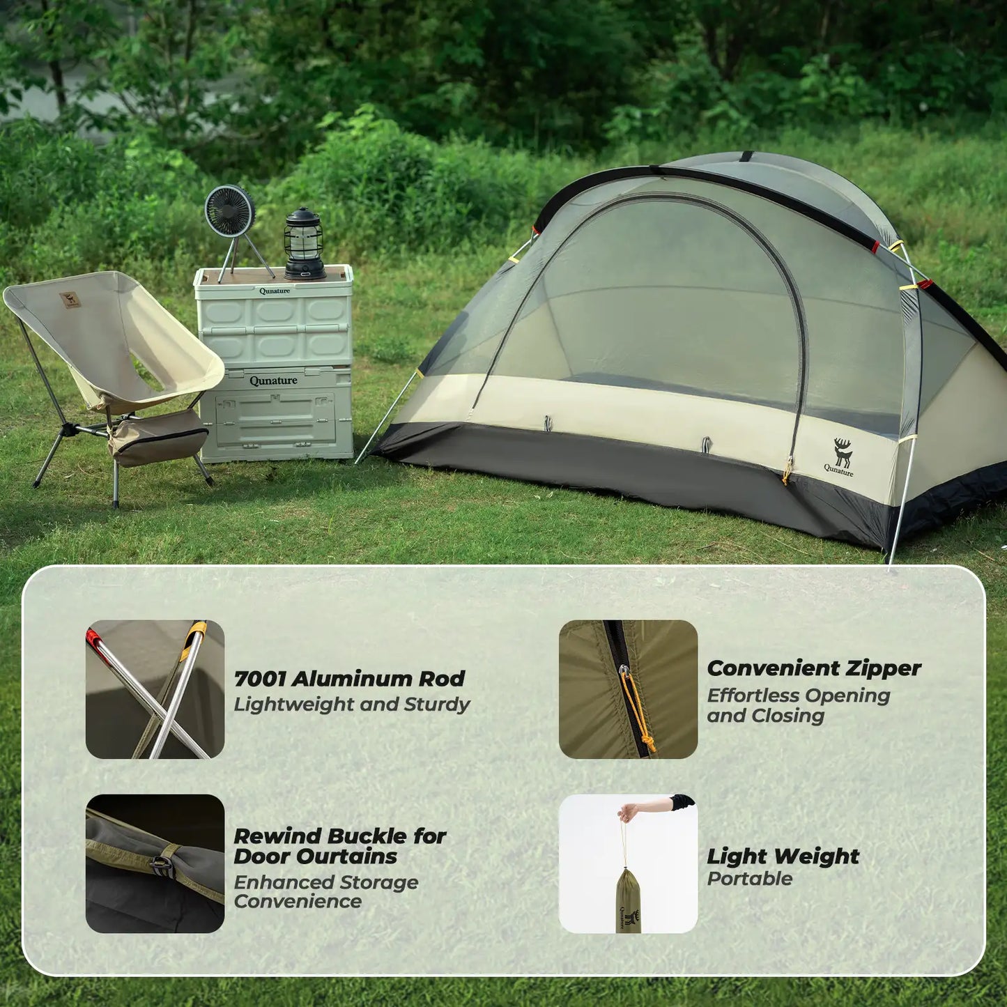 Tent Easy Set Stable Dome 2 Pax