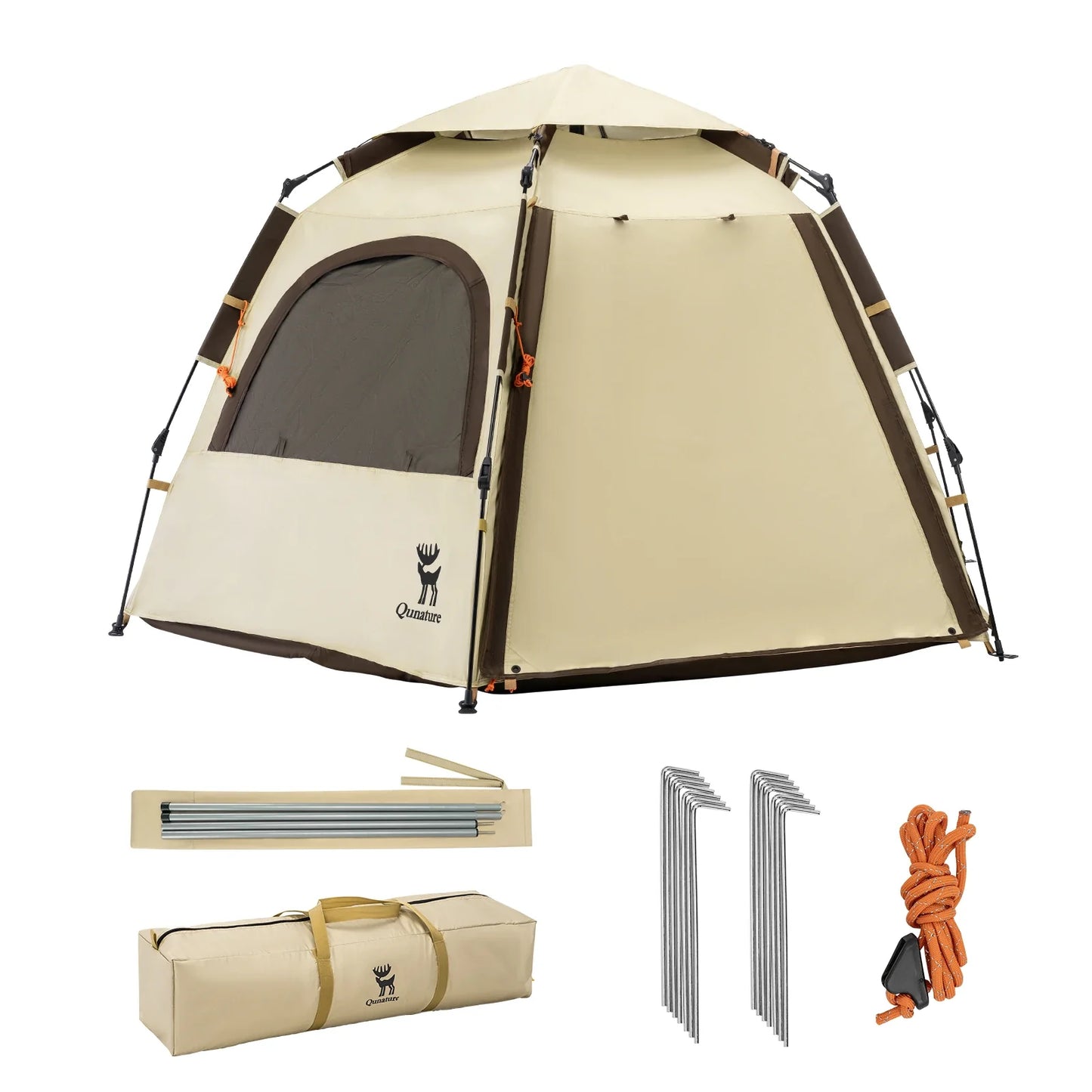 Tent Hexagonal Quick Set Lightweight 360 Vent UPF50+