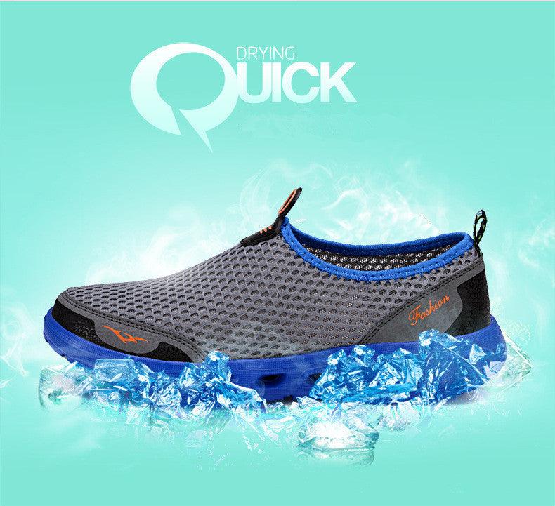 Shoes Water Slip-On Mesh Quick Dry Lightweight Mens