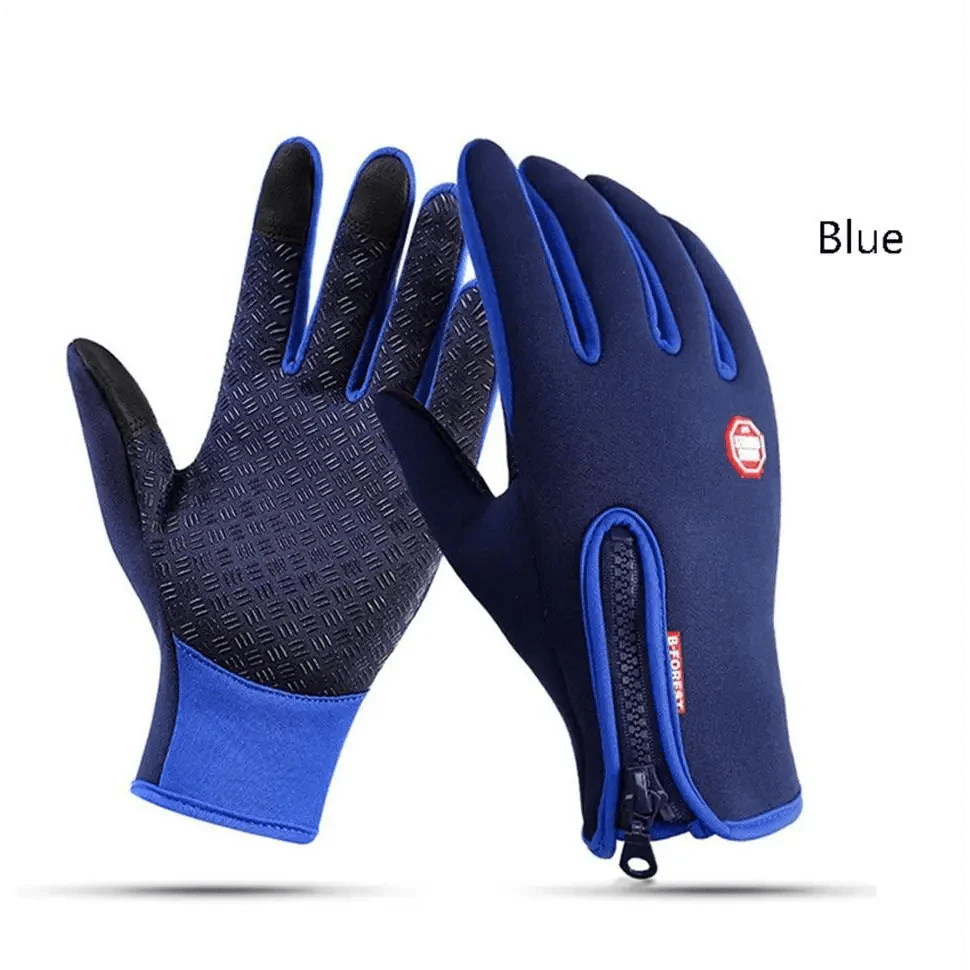 Gloves Winter Touchscreen Unisex Blue