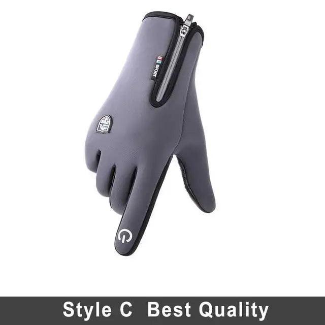 Gloves Winter Touchscreen Unisex Blue