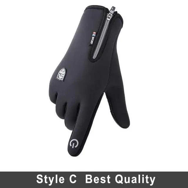 Gloves Winter Touchscreen Unisex Blue