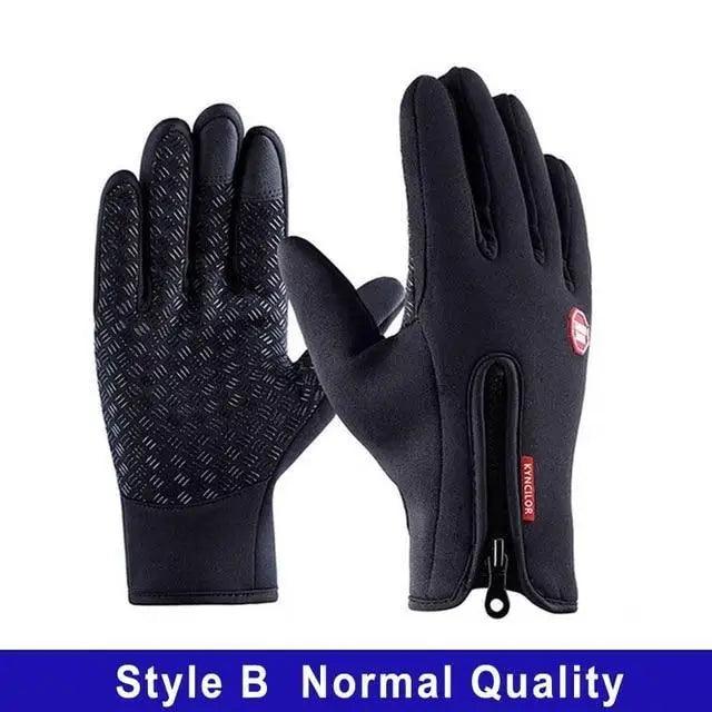 Gloves Winter Touchscreen Unisex Blue