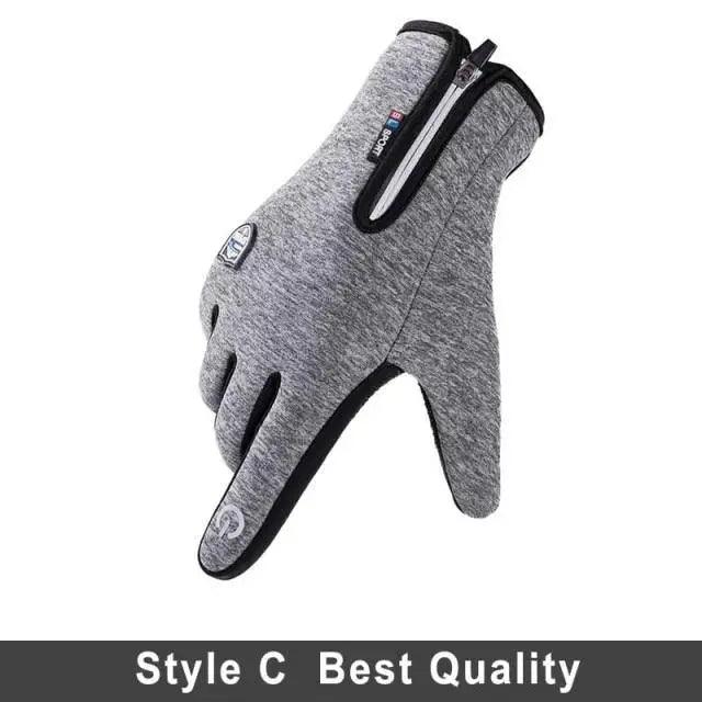 Gloves Winter Touchscreen Unisex Blue