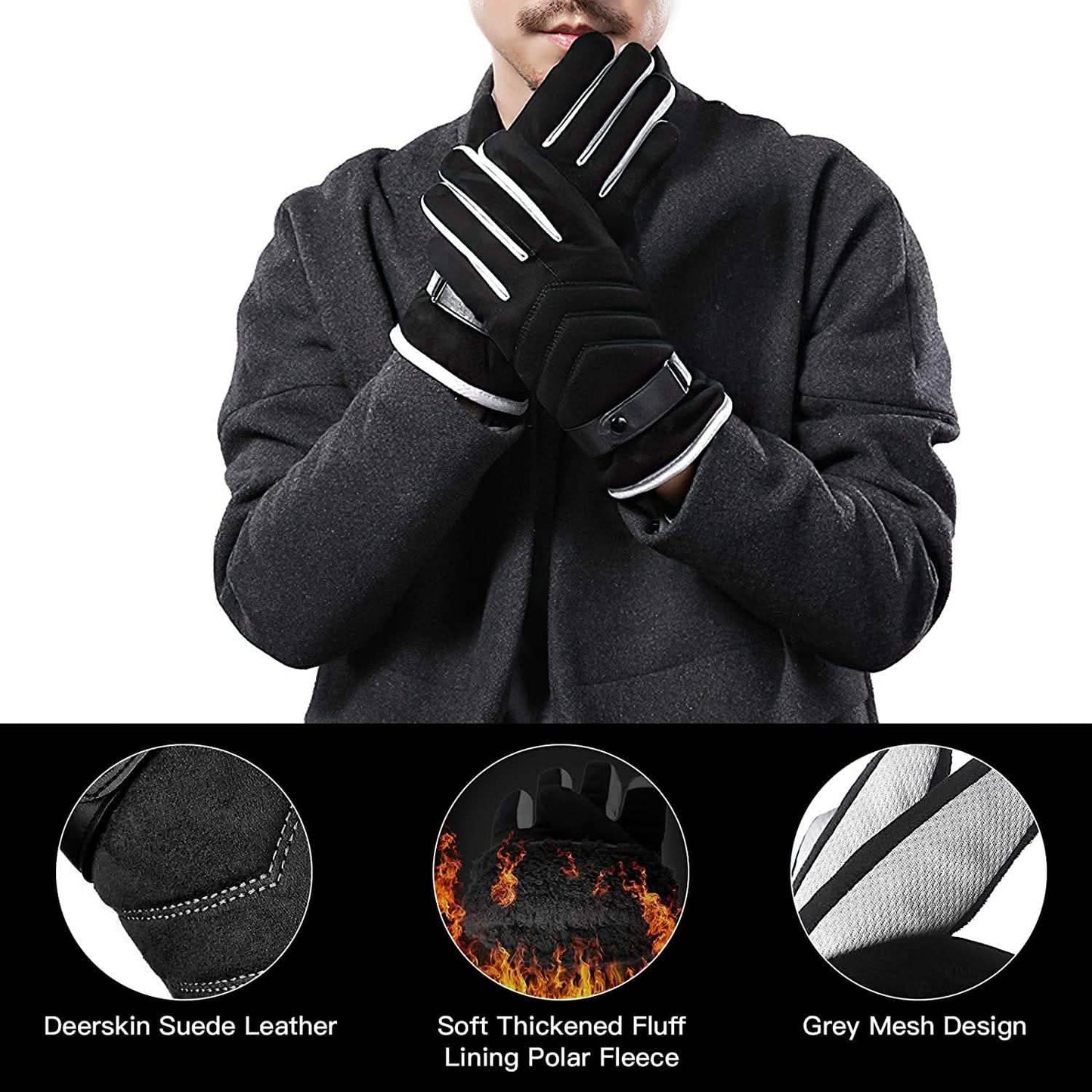 Gloves Cold Weather Anti-Slip Windproof Thermal