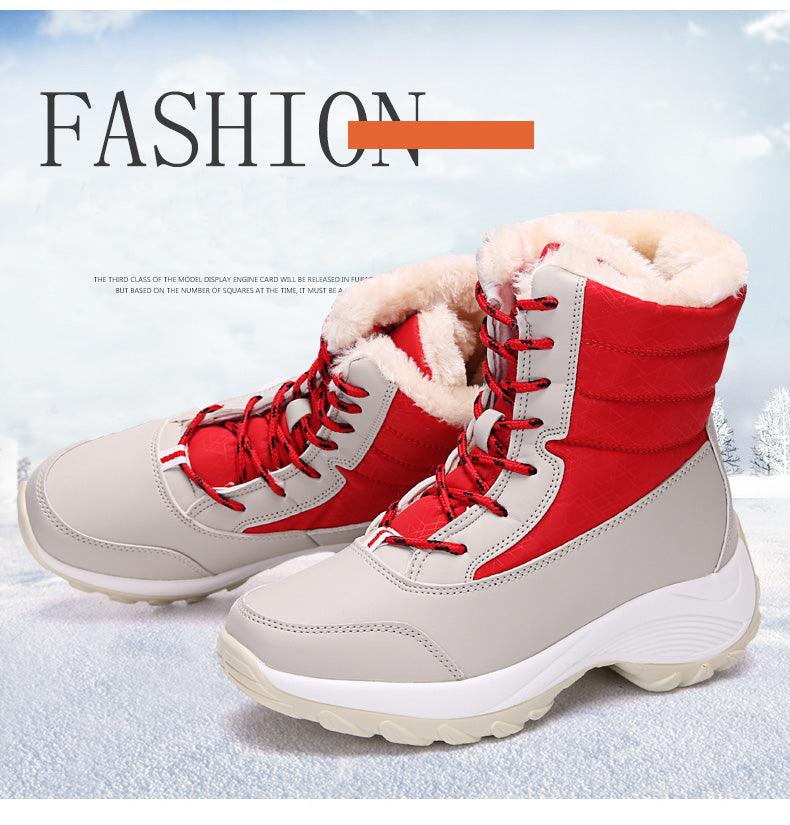Boots Snow Hiking Waterproof NonSlip Leather Women