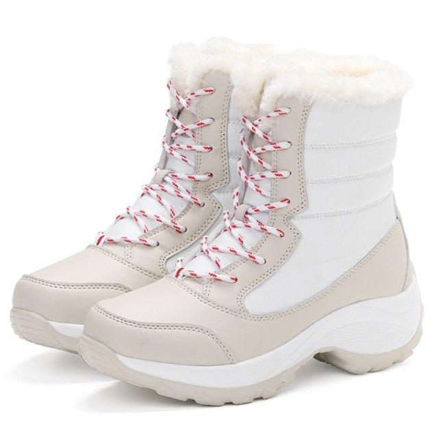 Boots Snow Hiking Waterproof NonSlip Leather Women